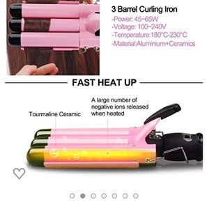 3 Barrel Curling Iron